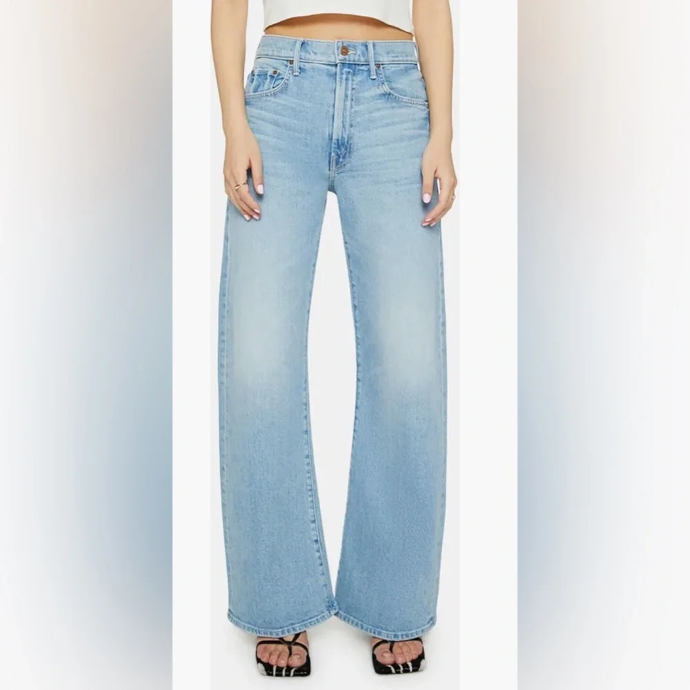 MOTHER Women’s Light Blue Jeans - Picture 7 of 10
